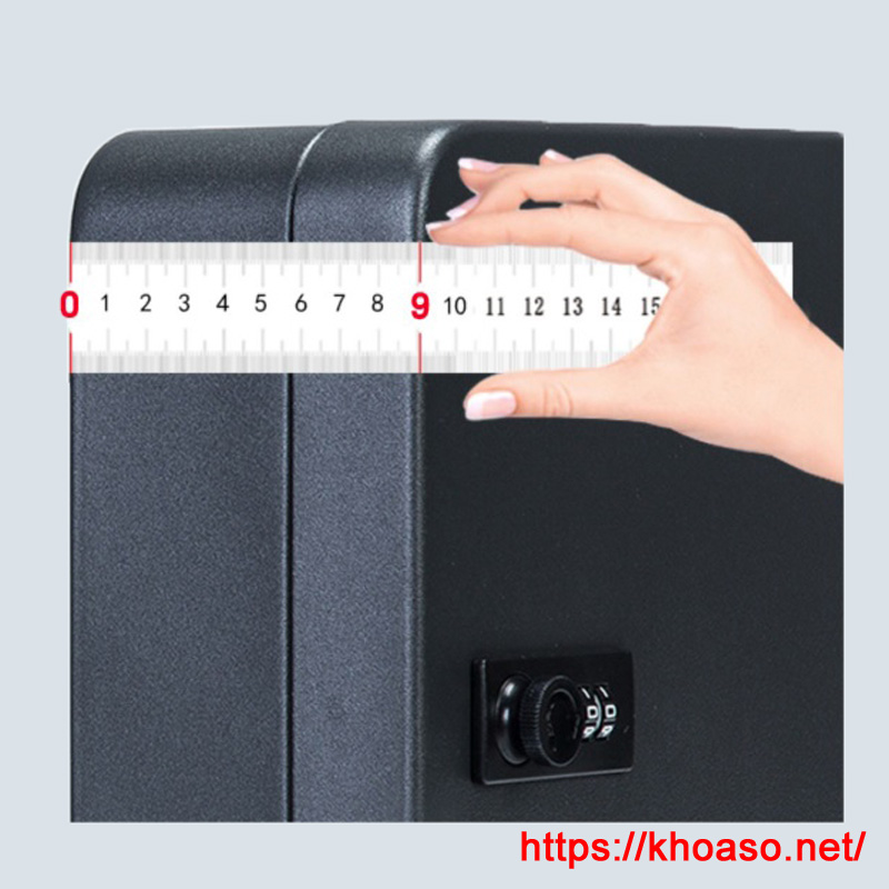 Hộp mật khẩu đựng 48 chìa khóa KB037 treo tường màu đen 3 số