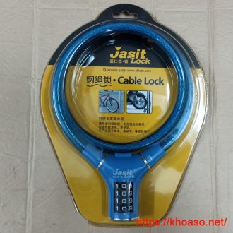 Khóa dây mật khẩu chống trộm xe máy Jasit YF20815 màu xanh
